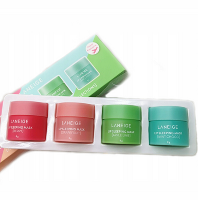 Фото Набор масок для губ Laneige Lip Sleeping Mask Mini Kit, 4*8 Lip Sleeping Mask Mini