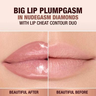 Блеск-бальзам для губ Charlotte Tilbury Big Lip Plumpgasm Nudegasm Diamonds 5,5 мл