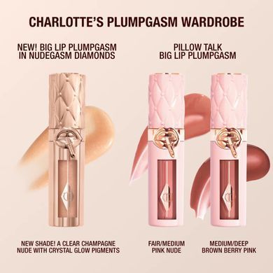 Блеск-бальзам для губ Charlotte Tilbury Big Lip Plumpgasm Nudegasm Diamonds 5,5 мл