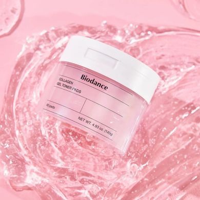 Фото Зволожуючі гелеві тонер-пади з колагеном Biodance Gel Toner Pads 60 шт Collagen Pads