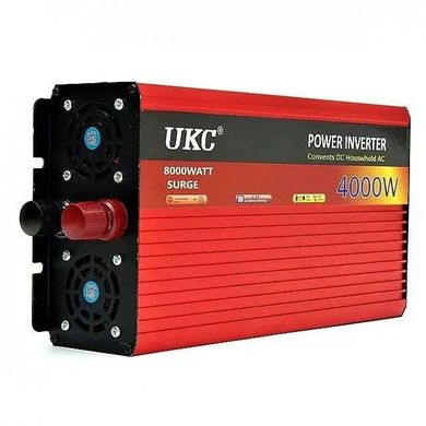 Фото Інвертор перетворювач авто UKC AR 4000W 12V-220V 490022