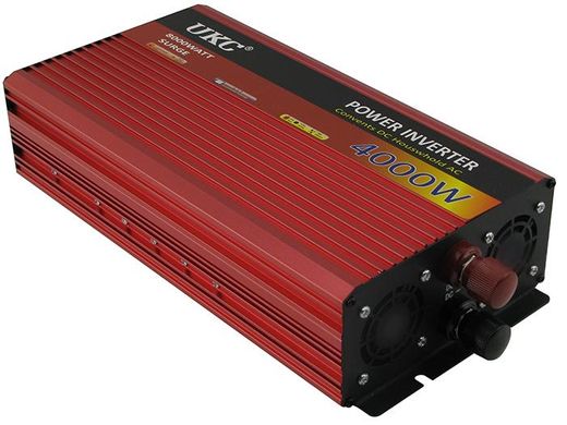 Фото Інвертор перетворювач авто UKC AR 4000W 12V-220V 490022