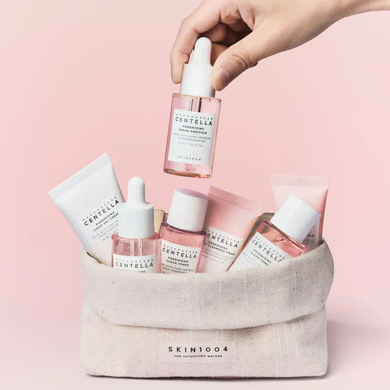Фото Дорожній набір для догляду за обличчям 4 в 1 SKIN1004 Madagascar Centella Poremizing Travel Kit Centella Poremizing 4 в 1