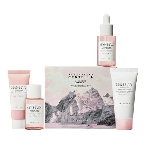 Фото Дорожній набір для догляду за обличчям 4 в 1 SKIN1004 Madagascar Centella Poremizing Travel Kit Centella Poremizing 4 в 1