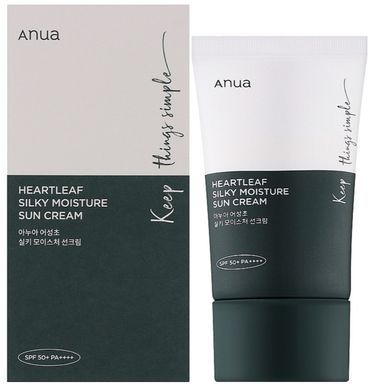 Фото Солнцезащитный крем SPF 50 ANUA Heartleaf Silky Moisture Sunscreen 50 мл Sunscreen