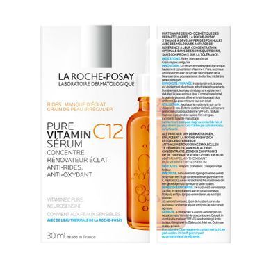 Фото Сироватка для омолодження шкіри La Roche-Posay Pure Vitamin C12 Anti-Wrinkle Anti-Oxidant Renovating Serum 30 ml Vitamin C12