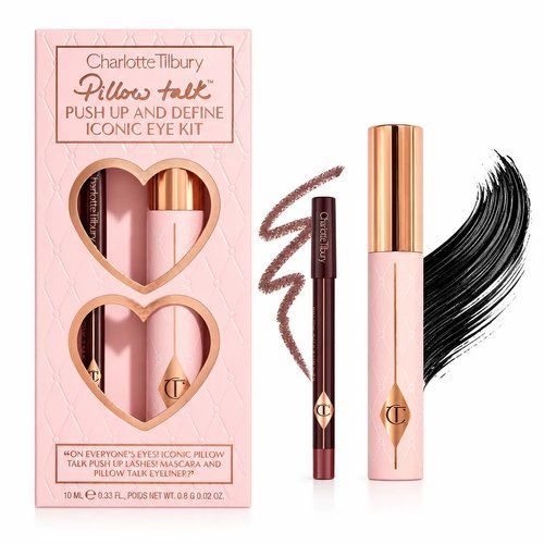 Набір косметики для макіяжу очей Charlotte Tilbury Pillow Talk Push Up and Define Iconic Eye Kit туш для вій 10 мл та олівець для очей 0,8 г