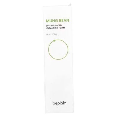Фото Очищающая пена для умывания Beplain Mung Bean pH-Balanced Cleansing Foam 80ml Beplain80